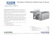Standard Bellows Metering Pumps - The Pump PeopleBellows Metering Pump Operation: The Bellows Metering Pumps operate on a positive displacement principle. The rotation of the motor