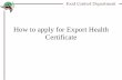 How to apply for Export Health Certificate · you can go to Dubai Chamber of Commerce or Karama Center. Export Certificate GCC certificate Dubai Chamber of Commerce 04-2028209 Karama