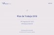 Plan de Trabajo 2018 - I.I.R.S.A · 2017-12-15 · 4 Resumen Plan de Trabajo 2018 OBJETIVO DEL PAE ACCIÓN TEMA INSTANCIA COORDINACIÓN 5. TICS 5.1 Sitio web del COSIPLAN GT ARGENTINA