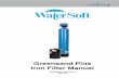 Greensand Plus Iron Filter Manual II Greensand Plus Iron Valve, Installation...Service flow is downward through the filter media and up through the distributor tube in the center of