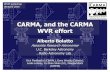 CARMA, and the CARMA WVR effort...CARMA, and the CARMA WVR effort Alberto Bolatto Associate Research Astronomer U.C. Berkeley Astronomy Radio Astronomy Lab Dick Plambeck (UCB/RAL),
