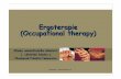 Ergoterapie (Occupational therapy)•medicínsképředměty - patologie, neurologie • více doplněny odbornými předměty: ergoterapie – biomechanické přístupy, ergoterapie