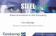 Steel Innovations in Hot Stamping/media/Files/Autosteel/Great...Hot Stamping Innovation History Door Beam 1% FR/RR Bumper 5% Tunnel X-MBR Sill 9% PH 1st Gen. [Uncoated] PH 1G 18% 28%