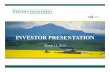 March 2019 - Western Investment Presentation (Financing) · ryhudoorwphqw rswlrq ilqdqflqj xsvl]hg iurp pp 6hsw &orvlqj ² ...