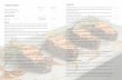 SASHIMIS Y NIGUIRIS TIRADITOSTIRADITOS TIRADITO ORIENTAL: Láminas de salmón o atún, con salsa de aceite de ajonjolí, limón y ostión. CARPASSION: Salmón o atún marinados en