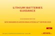 LITHIUM BATTERIES GUIDANCE - DHL · UN3480, Lithium Ion Batteries / Cells – PI965 Section II. Packaging: Each battery /cell must be protected against a short circuit and placed