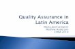 Maria José Lemaitre Mathew Anderson CHEA 2010 Presentations/2010_IS_Quality_Assurance_in...(Fernandez Lamarra, 2007, p.37) For QA agencies, the focus is on consistency, in terms of