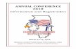 ANNUAL CONFERENCE 2018 Information and Registrationiahce.org/documents/December2017Insert.pdfANNUAL CONFERENCE 2018 Information and Registration Remove center Conference information.