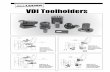 VDI Toolholders · VDI Toolholders Toolholder with parallel shank for special versions, rectangular Dimensions Order No. Device Type d1 I3 d2 I4 Toolholder with parallel shank for