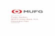 MUFG Union Bank, N.A. Public Section: MUFG Union Bank, …MUFG Union Bank, N.A. IDI Resolution Plan Public Section 1 Introduction Resolution Plan Page 3 1 Introduction In September