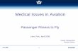 Medical Issues in Aviation · 2013-09-18 · Medical Issues in Aviation Passenger Fitness to Fly Lima, Peru, April 2009 Claude Thibeault MD ... Lima 2009 17 02/04/2009 Ventilation