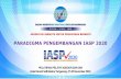 PARADIGMA PENGEMBANGAN IASP 2020 · PARADIGMA PENGEMBANGAN IASP 2020 PELATIHAN PELATIH ASESOR BAN S/M Hotel Grand SollMarina Tangerang, 27-30 November 2019