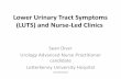 Lower Urinary Tract Symptoms (LUTS) and Nurse …...Lower Urinary Tract Symptoms (LUTS) and Nurse-Led Clinics Sean Diver Urology Advanced Nurse Practitioner candidate Letterkenny University