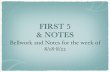 FIRST 5 & NOTES - Mrs Hendrix's English Class...Edwards read the sermon, as he always did, in a composed style, with few gestures or movements. However, the sermon had a dramatic eﬀect
