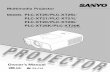 Owner’s Manual - Panasonic...Multimedia Projector MODEL PLC-XT25/PLC-XT25L* PLC-XT21/PLC-XT21L* PLC-XT20/PLC-XT20L* PLC-XT25K/PLC-XT20K (*Models without lens.) Owner’s Manual 2