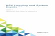 NSX Logging and System Events - VMware NSX Data Center for ... · NSX Logging and System Events The NSX Logging and System Events document describes log messages, events, and alarms