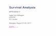 Survival Analysis - University of Warwick survival models What is ¢â‚¬©Survival analysis¢â‚¬â„¢ ? Survival
