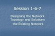 Session 1-6-7 · Session 1-6-7 Designing the Network Topology and Solutions the Existing Network. Top-Down Approach ... Top-Down Approach Starting your design from the top layer of