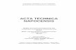 ACTA TECHNICA NAPOCENSIS - Ingineria Mediului · 2017-11-15 · Ingineria Mediului şi Antreprenoriatul Dezvolt ării Durabile – Vol. 3, Nr. 1 (2014) 5 3rd International Congress