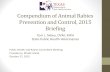 Compendium of Animal Rabies Prevention and Control, 2015 ......Compendium of Animal Rabies Prevention and Control, 2015 Briefing Public Health and Rabies Committee Meeting Providence,