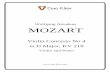 Wolfgang Amadeus MOZART - Duo Klierduo-klier.com/.../uploads/2013/11/Mozart-Concerto-No-4.pdf Wolfgang Amadeus MOZART Violin Concerto No 4 in D Major, KV 218 Violin and Piano