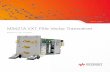 M9421A VXT PXIe Vector Transceiver - Data Sheet...Find us at Page 3M9421A VXT PXIe vector transceiver placed inside the M9018A PXIe chassis Overview Compress time, compress test The