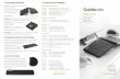 Product Lineup Key Features - Goldtouch...GT8-0017 Gel-Filled SlimLine Wrist Rest (Black) GT9-0017 Gel-Filled Slim Line Mouse Pad (Black) GT9-0017L Gel-Filled Slim Line Mouse Pad (Black,