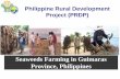 Philippine Rural Development Project (PRDP)...Ticao-Burias Pass Guimaras Strait Green Island Bay Guiuan Coast ... in the locality, thereby increase in fish diversity and coastal ecosystems
