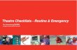 Theatre Checklists - Routine & Emergency · Theatre Checklists - Routine & Emergency Tim Leeuwenburg FACRRM Kangaroo Island, South Australia Although not a fan of ‘cookook medicine’,