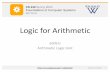 Logic for Arithmeticcs240/s20/slides/alu.pdf · 2020-01-29 · Addition: 1-bit halfadder ex A B Sum Carry out A B Carry out Sum 0 0 0 1 1 0 1 1 A + B Sum Carry out Logic for Arithmetic