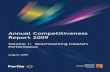 Annual Competitiveness Report 2009 · Annual Competitiveness Report 2009 Volume 1: ... As a small, open economy which earns its living by trading on world markets, ... The National