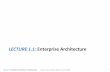 LECTURE 1.1: Enterprise Architecturemcrane/CA4101/CA4101... · Lecture 1: Enterprise Architecture: Fundamentals CA4101 Lecture Notes (Martin Crane 2019) 2 The Enterprise: A Definition