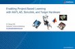 Enabling Project-Based Learning with MATLAB, Simulink, and ... · Enabling Project-Based Learning with MATLAB, Simulink, and Target Hardware Ye Cheng, PhD Education Technical Marketing