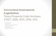 Correction Instrument Legislation Texas Property Code ...Killeen, Texas. The apartment complexes were constructed on two, non-contiguous tracts of land located a mile apart. Myrad
