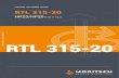 TECHNICAL DATA SHEET RTL 315-20 · technical data sheet rtl 315-20 luffing jib tower crane rtl 315-20 hr23/hp20 ii / iii / iv falls