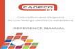 Caneco BT V54 Reference Manual eng-2012-10-10-generic RevMKT · Reference Manual Manual-CBT54-INT-ENG Caneco BT Version 5.4 Calculation and diagrams for Low Voltage electrical installations