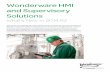 Wonderware HMI and Supervisory Solutions · Wonderware HMI and Supervisory Solutions Features RELEASE AT A GLANCE Awareness • Improves Best Practices in HMI Design • Advances