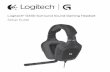 Logitech® G430 Surround Sound Gaming Headset Setup Guide · Logitech 430 Surround Sound aming eadset 8 English Earpad cleaning 1. Removal 2. Washing a. Once removed, the earpads