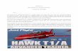 Review of BAe Hawk T1/A Advanced Trainer of …...Review of BAe Hawk T1/A Advanced Trainer Created by Just Flight Intro The Hawk T1/A Advanced Trainer is a single engine, low wing,