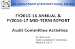 FY2015-16 ANNUAL & FY2016-17 MID-TERM REPORT Audit ...eagendatoc.brevardschools.org/03-08-2017 Joint... · 3/8/2017  · The School Board of Brevard County, Florida FY2015-16 ANNUAL