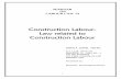 Construction Labour- Law related to Construction LabourLaw related to Construction Labour . SARALA JUWEL ANTAO . S. Y. L.L.M. (2013-14) SEMISTER- III ROLL NO. : 1 . ... Our constitution
