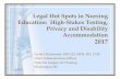Legal Issues in Nursing Education...Disclaimer •The information contained within this presentation is intended solely to present an overview of applicable legal principles within