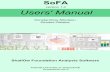 version 1.0 Users' Manual...SoFA can currently perform only bearing capacity and settlement calculations. SoFA Users' Manual Shallow Foundation Analysis Software 4 Licensing information