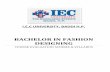 BACHELOR IN FASHION DESIGNING - IEC University · Unit III- Elements of art and Principles of Design Types Of Design – Structural design, decorative design, basic; Elements of art
