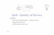 QoS - Quality of Servicemike/public_html/courses/cs125/... · 2014-03-27 · Integrated Services - RSVP An endpoint uses RSVP to request a simplex flow through an IP Internet with
