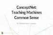 ConceptNet: Teaching Machines Common Sense Dr. Catherine Havasi - Luminoso ConceptNet: Teaching Machines Common Sense