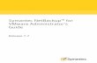 Symantec NetBackup™ for VMware Administrator's Guide · Figure 1-2 NetBackup for VMware: components on SAN LAN / WAN VMware datastore (Must be available to VMware backup host) vCenter