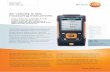 Air velocity & IAQ measuring instruments...Air Flow ComboKit 2 with BT - testo 440 dP air velocity & IAQ measuring instrument incl. differen-tial pressure with internal memory and
