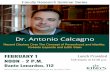 Faculty Research Seminar Series Dr, Antonio Calcagno ... · Faculty Research Seminar Series Dr, Antonio Calcagno Recent Clashes Over The Concept of Personhood and Identity: Roberto
