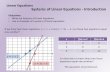 Linear Equations Systems of Linear Equations - Introduction of Linear Equations.pdfLinear Equations Systems of Linear Equations - Tables Objectives: • Solving systems of Linear Equations